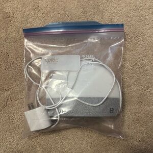 Portable Bluetooth Speaker with Charger - White & Gray